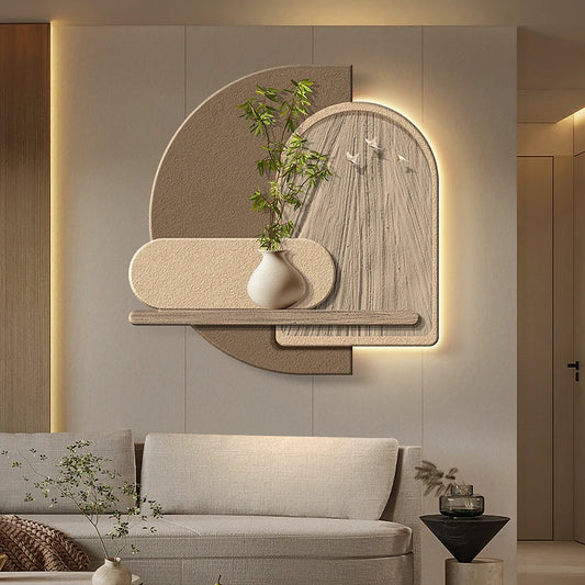 🌀 LED Wabi-Sabi Corridor Light – Minimalist Wind-Inspired Wall Fixture