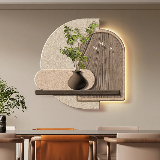 🌀 LED Wabi-Sabi Corridor Light – Minimalist Wind-Inspired Wall Fixture