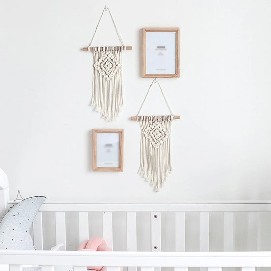 🧵 Bohemian Macrame Wall Hanging – Hand-Woven Tapestry for Modern & Rustic Decor